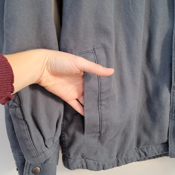 Duluth Original Firehose Heavy Cotton Shacket Men's Size Large Tall Workwear - Picture 8 of 13